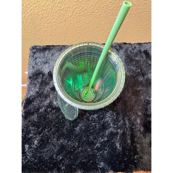 Starbucks Green Studded Cold Cup Tumbler 24 Oz With Lid & Straw Limited Edition - Picture 6 of 8